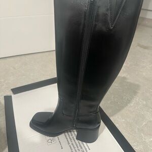 INC International Concepts Black Heeled Boots